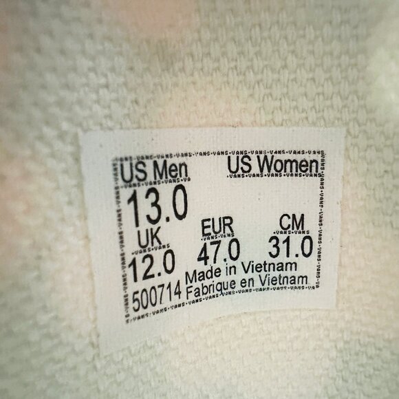 NEW Vans Mens 13 Shoes Classic Slip On Floral Low Flower Sneaker Low Skateboard - Picture 10 of 11